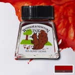 Winsor & Newton Tusz rysunkowy Burnt Sienna 14ml- WODOODPORNY