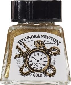 Winsor & Newton Tusz rysunkowy Gold 14ml- WODOODPORNY