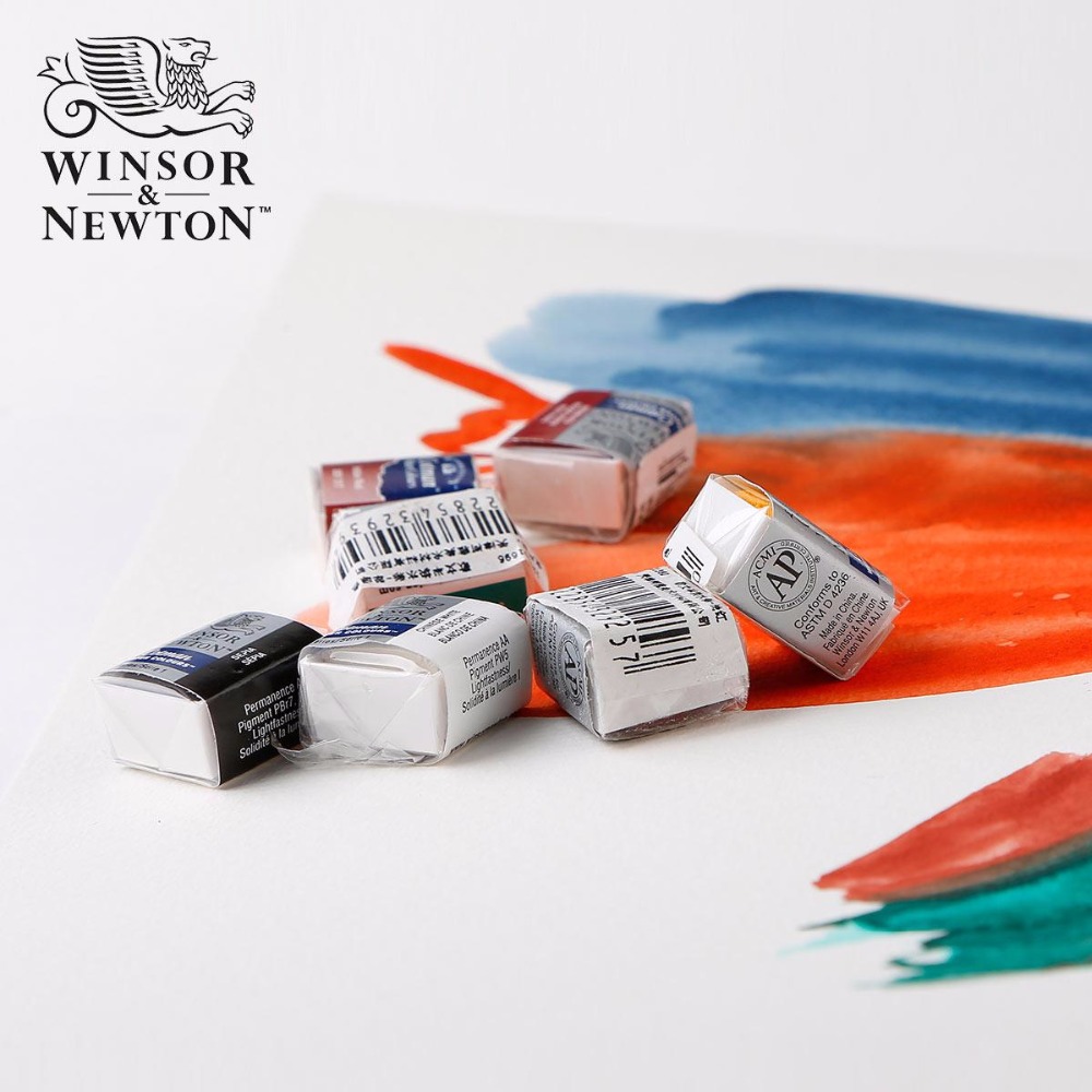 WINSOR & NEWTON AKWARELA COTMAN 1/2 KOSTKI - CADMIUM YELLOW HUE