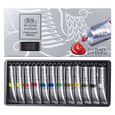 Winsor & Newton Farby akrylowe PROFESSIONAL 12x20ml