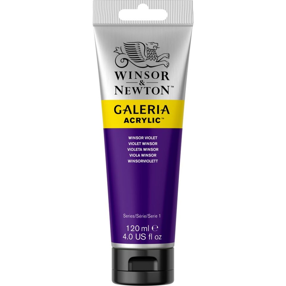 WINSOR & NEWTON GALERIA ACRYLIC 120ML 728 WINSOR VIOLET - FARBA ARKYLOWA