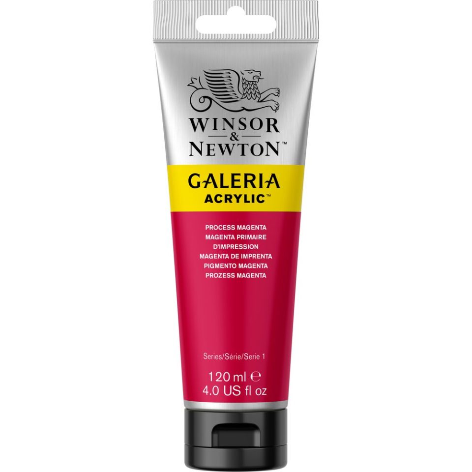 WINSOR & NEWTON GALERIA ACRYLIC 120ML 533 PROCESS MAGENTA - FARBA ARKYLOWA