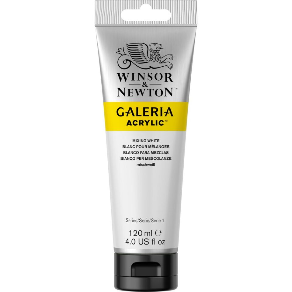WINSOR & NEWTON GALERIA ACRYLIC 120ML 415 MIXING WHITE - FARBA ARKYLOWA
