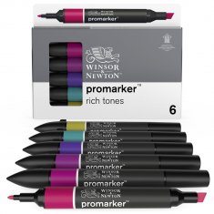 WINSOR & NEWTON PROMARKER ZESTAW 6 SZT. RICH TONES