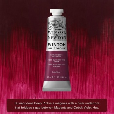 WINSOR & NEWTON WINTON 37ML -250 QUINACRIDONE DEEP PINK - farba olejna
