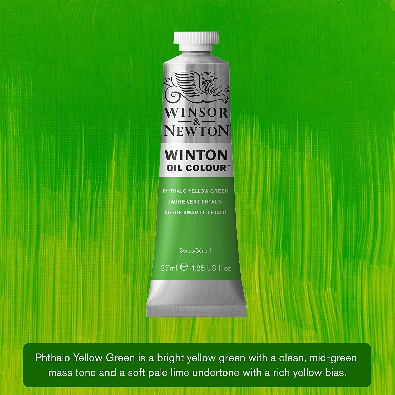 WINSOR & NEWTON WINTON 37ML -403 PHTHALO YELLOW GREEN - farba olejna