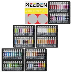 ZESTAW FARB AKRYLOWYCH - MEEDEN - 100 x 12 ml 