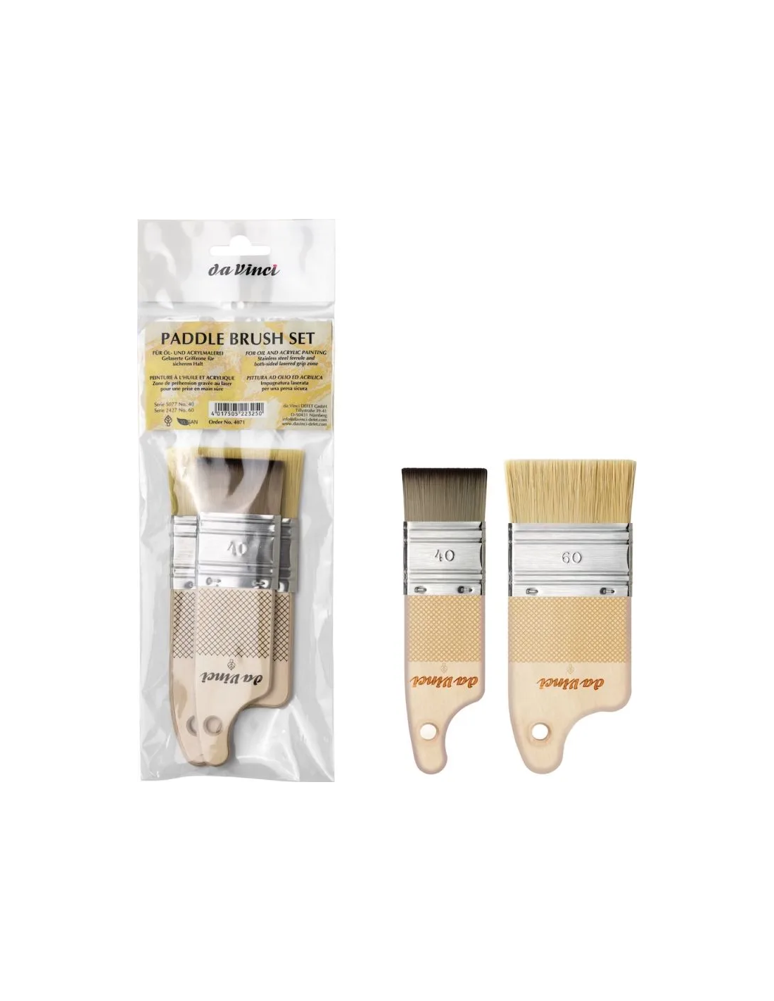ZESTAW PĘDZELI DA VINCI PADDLE BRUSH SET
