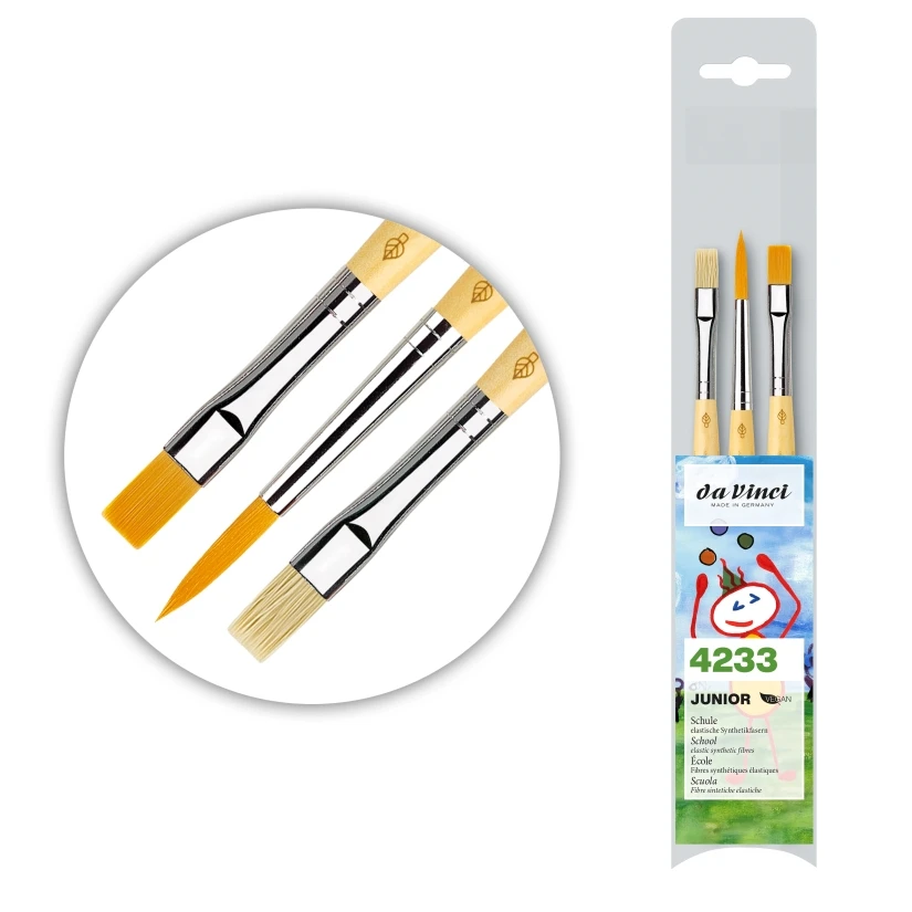 ZESTAW PĘDZLI DA VINCI JUNIOR SET 3