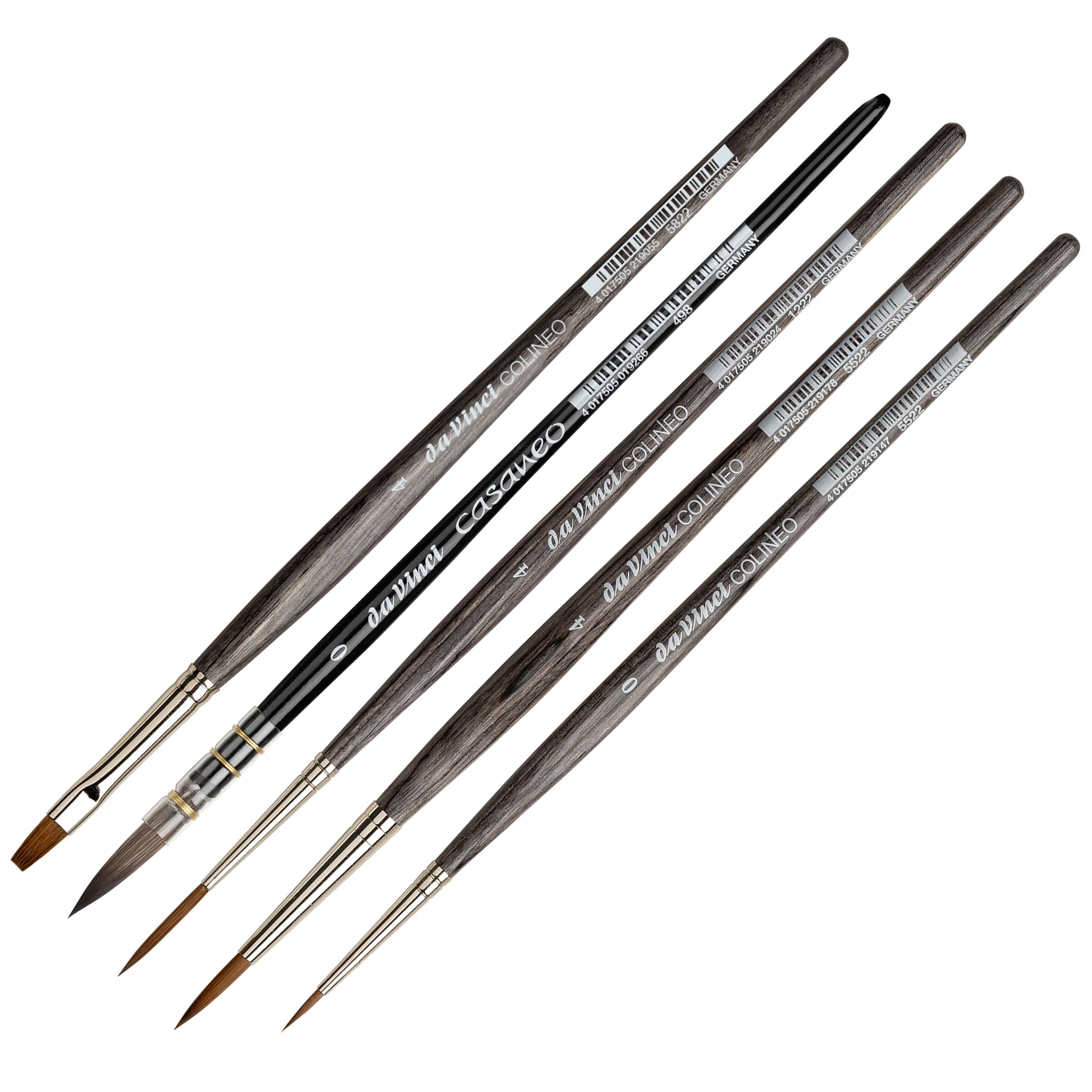 ZESTAW PĘDZLI DO AKWARELI DA VINCI BOHO WATERCOLOR SET FRAU VON BOMMEL 5 SZT.